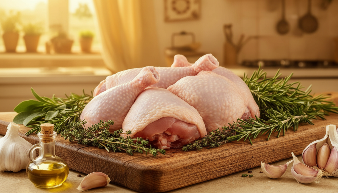 Pollo fresco de calidad - Nonno Ambrosio